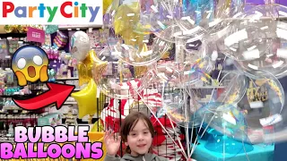 Party City POPPED our Bubble Balloons! Inflating LED Glowing Bobo Balloons with Helium