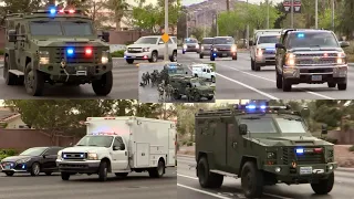 *MAJOR* SWAT TRUCKS, CARS, MINIVANS & BEARCATS RESPONDING CODE 3! + ON SCENE!￼ AND MORE!