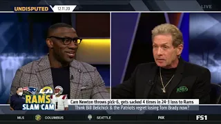 UNDISPUTED | Skip Bayless react to Patriots fall to Rams 24-3 to drop to 6-7; Cam is DONE