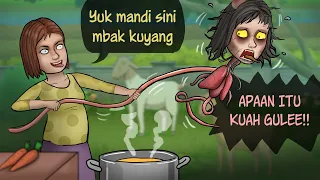 Kuyang di GULE Bu Siko - kena karma gangguin idul adha #HORORKOMEDI | Kartun Lucu, Kartun Hantu