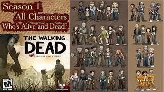 The Walking Dead Game - All Characters Season 1 (Who's Alive or Dead)