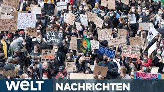 WELT-NEWS IM STREAM: Black Lives Matter - Silent Demos gegen Rassismus in Deutschland