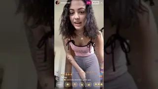 Malu Trevejo instagram live stream (April 28, 2020)