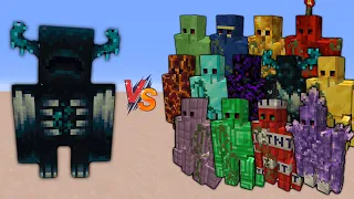 Warden vs Extra GOLEMS Army | Minecraft Mob Battle 1.19