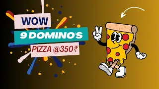 Domino's 9 pizza's 🍕🍕🤤 at just 360₹ try and get it #trending #pizza #dominosofferstoday #viral