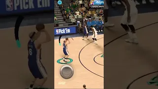 green 3 pointer by Alex Caruso in NBA 2K mobile