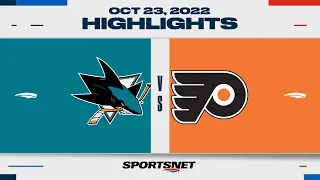 NHL Highlights | Sharks vs. Flyers - October 23, 2022