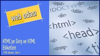 HTML Dersleri - Ders 1 - HTML'ye Giriş ve HTML Etiketleri