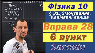 Засєкін Фізика 10 клас. Вправа № 28. 6 п.