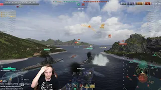 World of Warships - Shikishima - Trenlass, Monkey and Flambass on two brothers - triple bb division