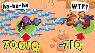 TROLL 700IQ vs NOOB -7 IQ !! Funny Moments Brawl Stars #23