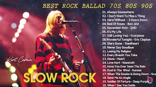 Slow Rock Ballads 70s 80s 90s 💥 Bon Jovi, Aerosmith, Scorpion, U2, Eagles, Led Zeppelin, GNR