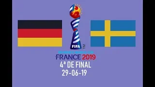 Copa do Mundo Feminina 2019 4ªDE FINAL - Alemanha x Suécia