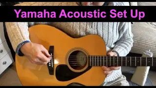 Yamaha Acoustic Guitar set up and fret cleaning.