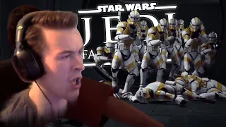 Streamer's LIVE Reaction to Order 66 Scene | Star Wars Jedi: Fallen Order