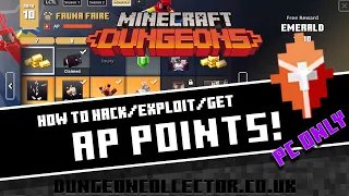 Minecraft Dungeons - How To Get AP Fast!   PC Hack | Exploit | MOD ?