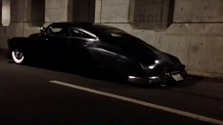 1950 chevy fleetline choptop slamd kustom lowrider flames bomb Low Life R/K KANAZAWA OSAKA Japan