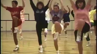 Ball State University aerobics class, circa 1988-1990