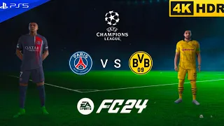 FC 24 - Borussia Dortmund vs PSG UEFA Champions League 2024 Semi Final 2st Leg | PS5 [4K 60FPS HDR]