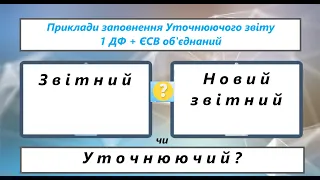 В яких випадках подається Звітний, Новий звітний та Уточнюючий звіт.