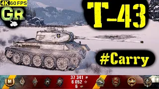 World of Tanks T-43 Replay - 9 Kills 3.1K DMG(Patch 1.4.0)