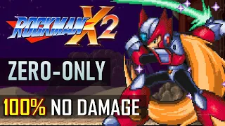 Megaman X2 - (ZERO Playable) 100% No Damage Completion Run