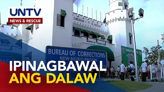 Dalaw sa New Bilibid Prison at Women’s Correctional Institution, sinuspinde ng BuCor