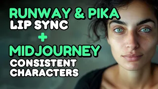 How to Make Midjourney Consistent Characters Talk Using Runway & Pika Lip Sync (AI Video Tutorial)