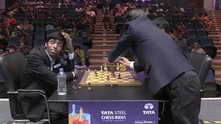 GM praggnanandhaa  makes an illegal move! | vidit vs pragg | tata steel chess india 2023