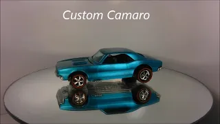 Hot Wheels Redline Custom Camaro - #6208-  issued 1968 - diecast restoration