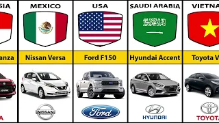 Most Popular Car In Different Countries | Best Selling Car