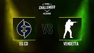 EG.CD vs. Vendetta - Map 1 [Mirage] - ESL Challenger Melbourne 2023 NA CQ - Consolidation final