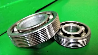 How to thread a bearing