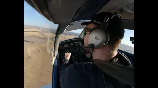 Piper PA-28 Warrior approach and landing at Lethbridge Airport, Australia