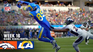 Denver Broncos vs. Los Angeles Rams | 2022 Week 16 Game Highlights