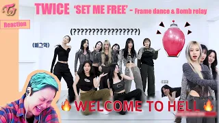 TWICE - "SET ME FREE" Frame Dance & Bomb Relay - Kpop React