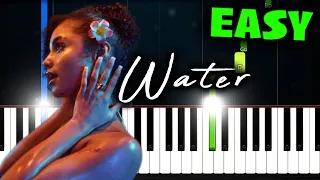 Tyla - Water - EASY Piano Tutorial