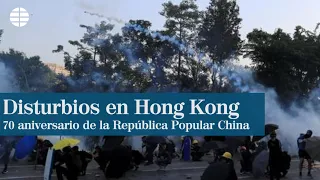 Graves disturbios en Hong Kong en el 70 aniversario de la República Popular China