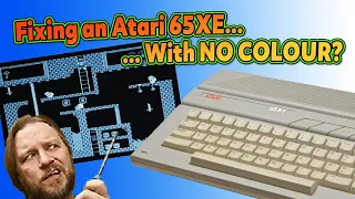 Fixing an Atari 65XE That Has LOST its Colour! Retrocomputer Repair!