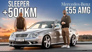 Mercedes E55 AMG - W211 - Wilk w owczej skórze!! V8 doładowane Kompresorem!