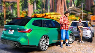 ОТЕЦ И СЫН В GTA 5 - САЙМОН ЗАСТРЯЛ В ГРЯЗИ НА BMW M3 TOURING! ТАЩУ БМВ НА ТРОСУ! 🌊ВОТЕР