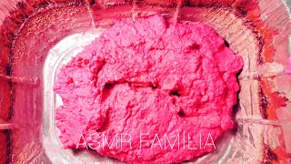 ASMR 💕 NEON PINK GYM CHALK PASTE MAKING + BUTTERY SOFT ADER GYM CHALK CRUSH 🎧 ASMR FAMILIA