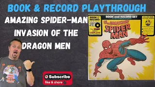 The Amazing Spider-Man Peter Pan records 1977 "Invasion of the Dragon Men" Book and Records BR-516