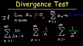 Divergence Test For Series - Calculus 2