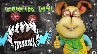 Гена прошел Ton 618 в Geometry dash! Геометри даш Барбоскины