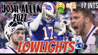 Every Josh Allen Interception 2022 | Lowlights | Most turnovers by a QB in the NFL |