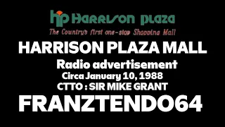 Harrison Plaza mall radio ad (circa jan '88)
