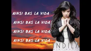 AINSI BAS LA VIDA, INDILA KARAOKE #youtube #chatsauvage #indila #karaoke