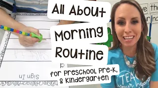 Morning Routine in my Preschool Classroom