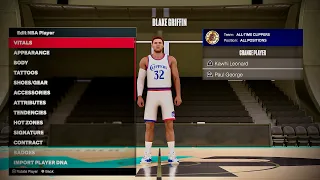 Blake Griffin Face Creation 2K24